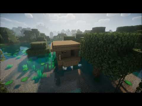Minecraft Lofi mysterious attracting - witch hut - swamp biome