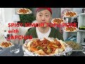 SPICY KIMCHI TOFU PORK JAPCHAE MUKBANG