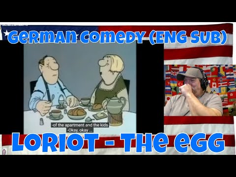 German Comedy (ENG SUB): Loriot - The egg - REACTION - LOL - With English CC
