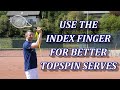 Top Spin Tennis Serve Tip - Getting A Bit More Spin, Power And Control