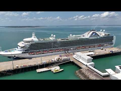 Thumbnail for 06/10/2025 - Crown Princess Cruise Ship at Port of Darwin Australia 🇦🇺Princess Cruises. #djimini4pro
