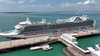 06/10/2025 - Crown Princess Cruise Ship at Port of Darwin Australia 🇦🇺Princess Cruises. #djimini4pro