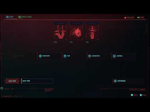 Cyberpunk 2077 Pause Screen Easter Egg(?)