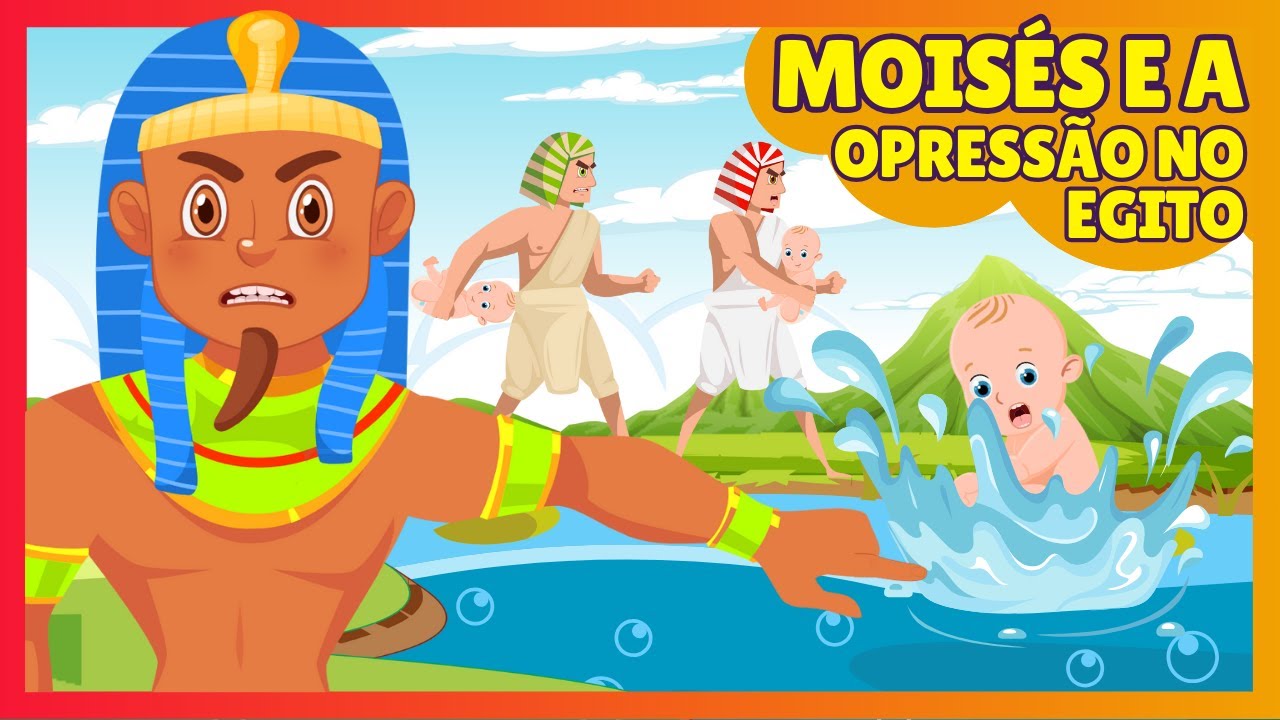 MOISÉS E OS BEBÊS NO RIO NILO | EXÔDO 1 | DESENHO BÍBLICO INFANTIL | MINHA BÍBLIA EU VOU LER