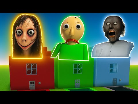 DO NOT CHOOSE THE WRONG HOUSE (MOMO,BALDI,GRANNY)