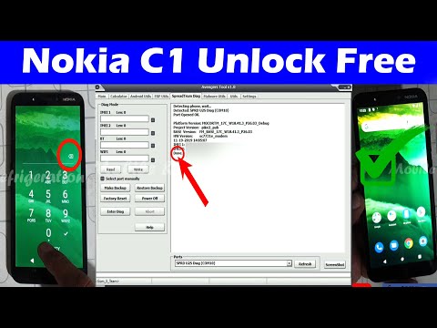 Nokia C1 (TA-1165) Password Pattern Unlock No Command Fix Free Tool without box PC