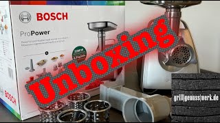 Fleischwolf Bosch Pro Power MFW 68660 - Unboxing (Teil 1)