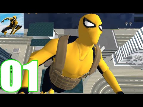 Flying Spider Rope Hero - Super Vice Town Crime - Gameplay Android