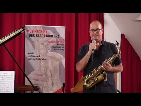Vorstellung Saxophon und Jazzklavier im Livestream am 12. Juni 2021