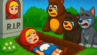 Download lagu Little Red’s Sad Goodbye 💔  Bear & Wolf Cry in the Rain | The Bear Cartoon Animation mp3