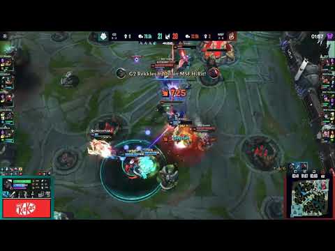 Rekkles Quadra Kill || G2 vs MSF || LEC || League of Legends