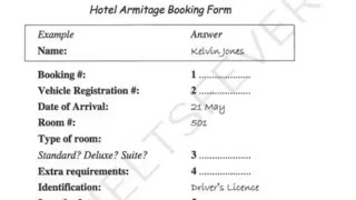 Hotel armitage booking form listening | IELTS Listening practice test | IELTS li