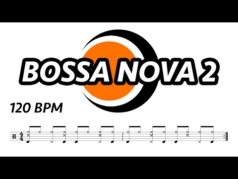 Bossa Nova Drum Loop 2 (120 bpm) | Drum Groove | Drum Beat | Drum Track | Drums Only Metronome