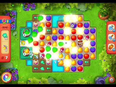 GardenScapes Level 3592 no boosters (11 moves)