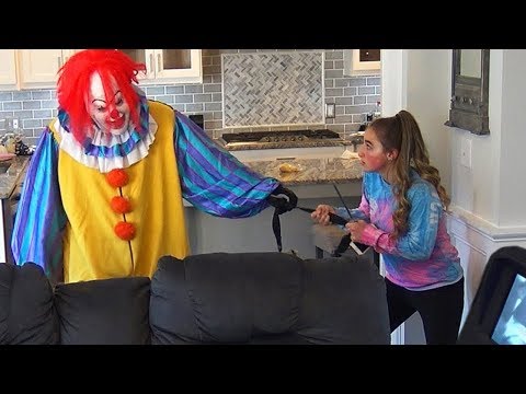 Scary Creepy Clown Breaks into Our House and Gets Confronted