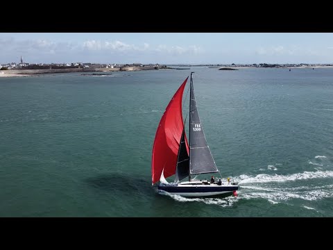 IRC Sailing : Cocody - JPK 11.80 double handed entering into Lorient harbor _Mars 2021