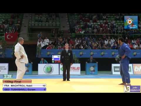 Judo 2013 European Championships Juniors: Machtrou (FRA) - Tushishvili (GEO) [-100kg] final