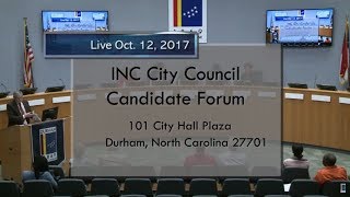 INC City Council Candidate Forum Oct 12, 2017