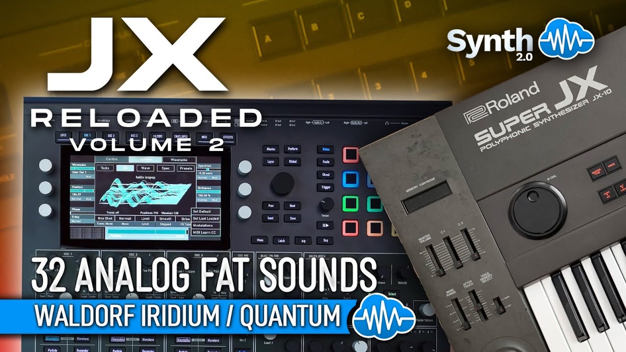KLL014 - JX Reloaded V2 - Waldorf Iridium / Quantum ( 32 presets ) - Video Preview 1