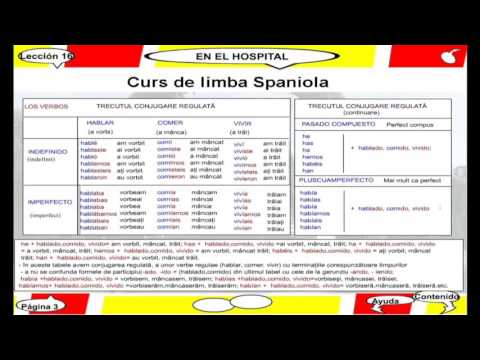 Curs video de limba Spaniola - Lectia 16