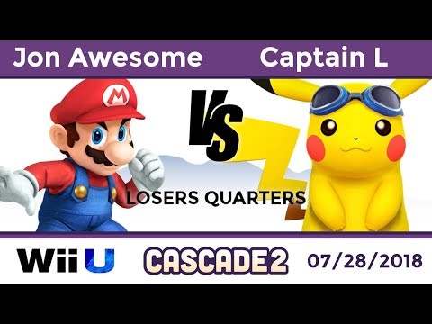 Cascade 2 Singles: Losers Quarters - Jon Awesome (Mario) vs Captain L (Pikachu)