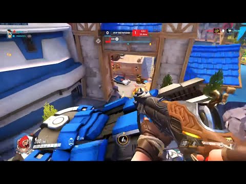 PRO ASHE GAMEPLAY - SUREFOUR! [ OVERWATCH SEASON 22 TOP 500 ]