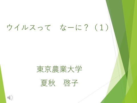 シリーズ 　ウイルスってなーに ？1