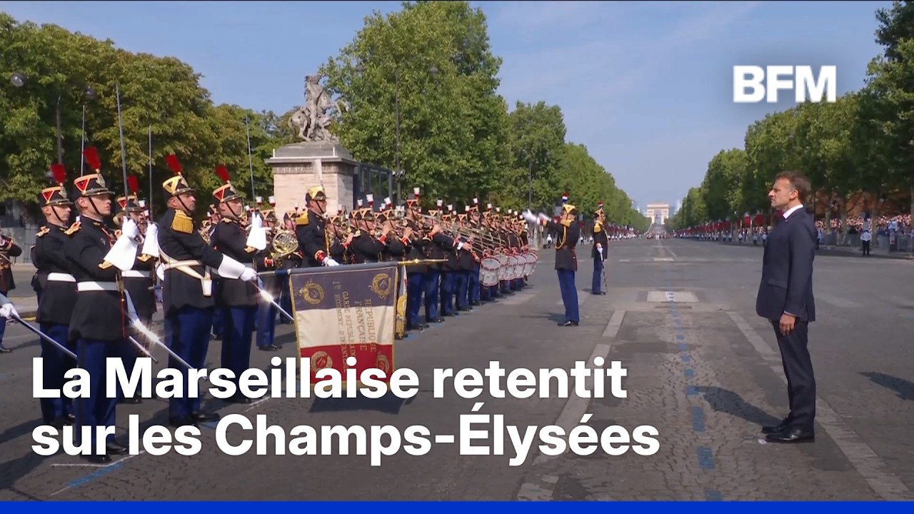 14-Juillet: la Marseillaise retentit sur les Champs-Élysées