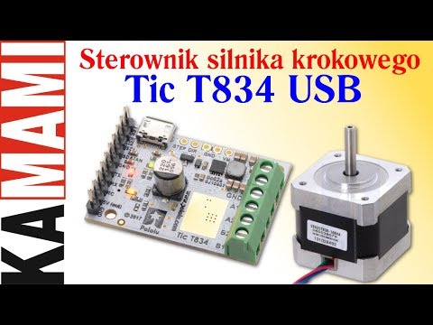 Sterownik silnika krokowego Tic T834 - sterowanie przy wykorzystaniu USB