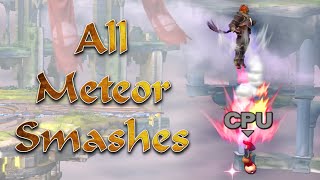 Super Smash Bros. 4 - All 120 Meteor Smashes (Full HD)