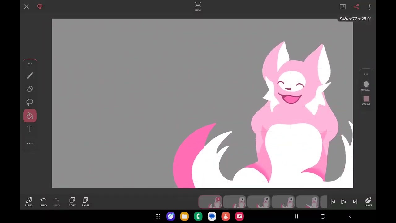 lineless animation test