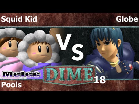 DIME 18 Melee - UNT | Squid Kid (ICs) vs Globe (Marth) - Pools