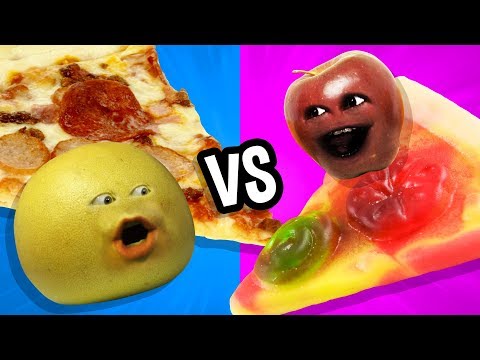 Annoying Orange - Gummy Food vs Real Food Challenge