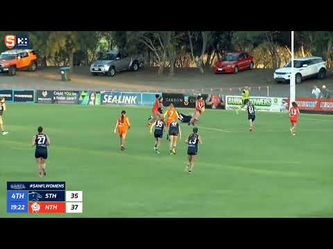 Rd 2 Hostplus SANFLW Snapshot - North's Jaime Norup kicks the sealer