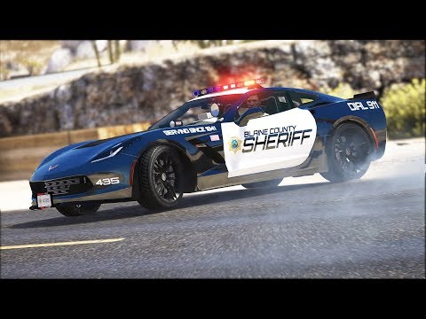 LSPDFR - Day 816 -  Police Corvette Speed Patrol