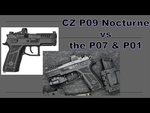 CZ P09 Nocturne - Showdown with the P07Ω and P01Ω! Who Wins?