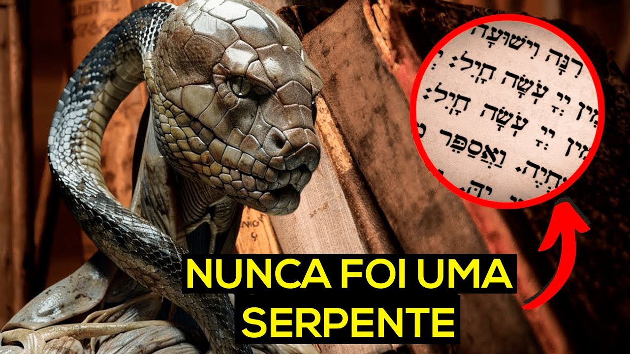 A SERPENTE DE GÊNESIS NÃO É UMA SERPENTE... O TEXTO HEBRAICO ENCONTRADO REVELA A VERDADE!