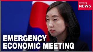 South Korea maintains emergency economic measures after U.S.-Iran talks collapse