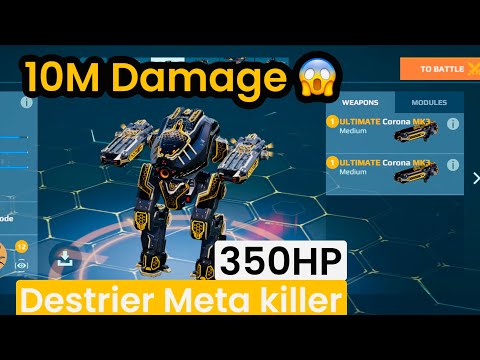 Ultimate Destrier 10M Damage | War Robots Gameplay