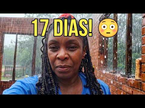 A chuva veio no pior momento… e faltam só 17 dias para terminar nossa casa 😭🏡  Ep. 24