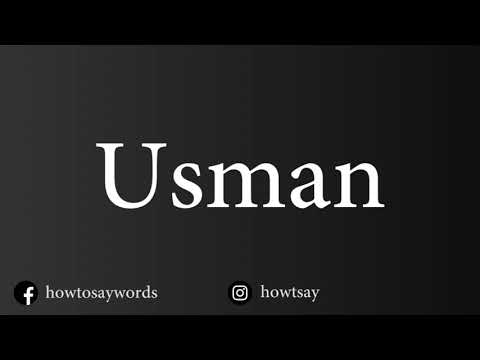 How To Pronounce Usman