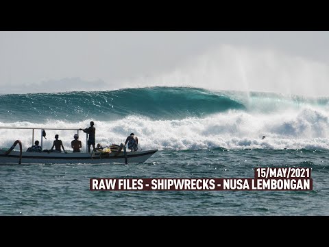 Aerial shots and surf footage of Shipwrecks 