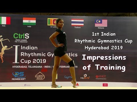 1st Indian Rhythmic Cup Hyderabad 2019 - Training Impressions