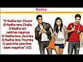 Radha - SOTY ( Lyrics ) | Alia Bhatt | Sidhart Malhotra | Varun Dhawan