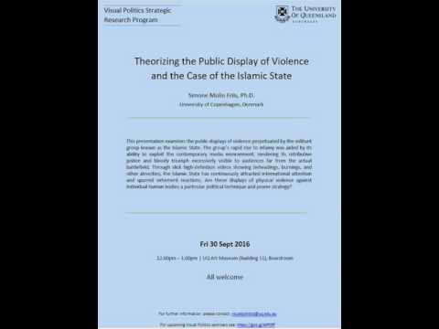 Visual Politics Seminar Series Semester 2 2016 Simone Molin Friis