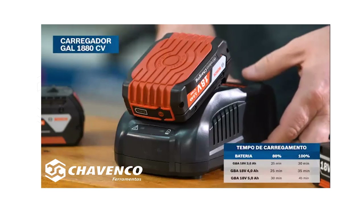 BATERIAS BOSCH 18V NA CHAVENCO FERRAMENTAS