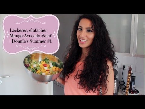 Einfacher+GESUNDER Mango-Avocado SALAT| Dounia's Summer #1