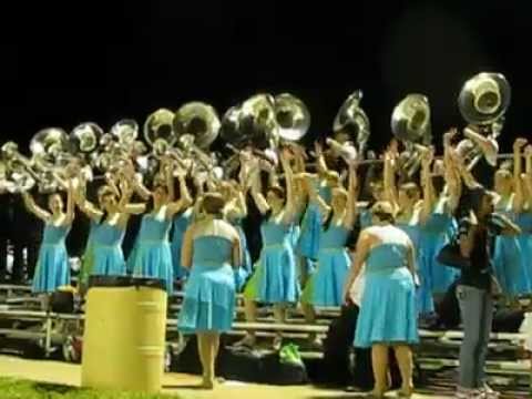 Houston County Black & Silver Brigade plays WE FOUND LOVE by Rihanna at the Harris Co. Game