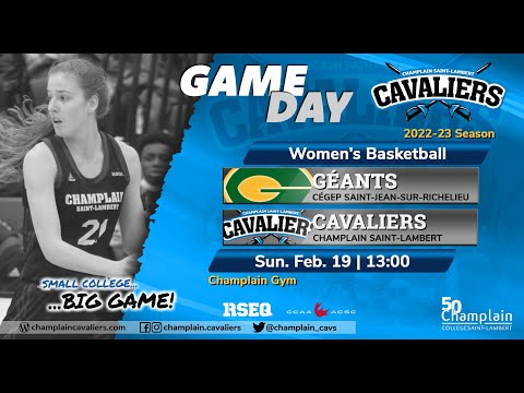 RSEQ D1 Basketball Féminin 🏀 Saint-Jean @ Ch.-St-Lambert [2023-02-19]