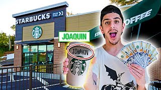 Giving Starbucks Employees $1,000 If They Spell My Name Right!